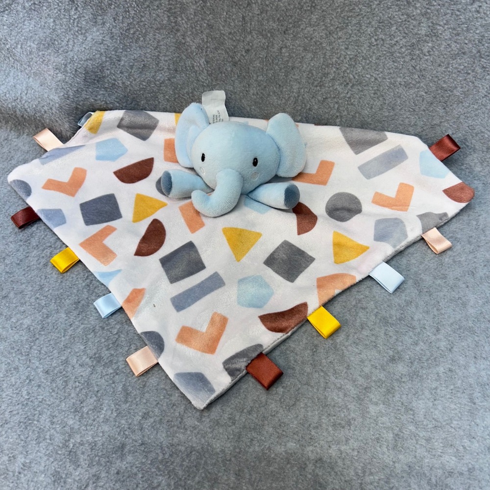 Blue Elephant Baby Blue Parent's Choice Security Blanket Lovey 12x12 OS